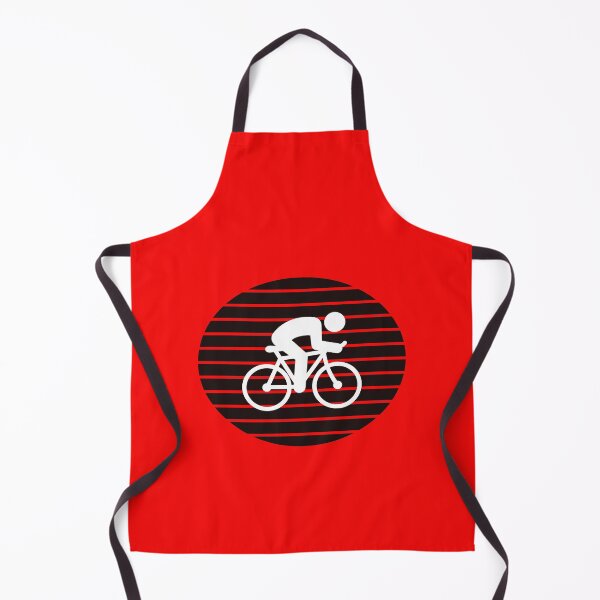 Item preview, Bike Silhouette - White on Black Stripes designed and sold by Coop & Company Designs.