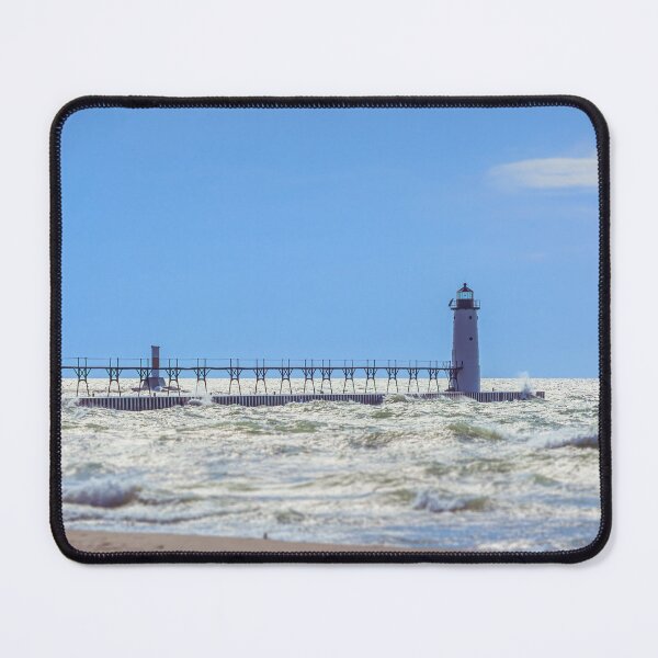 Item preview, Manistee North Pierhead from Beach designed and sold by Enzwell.