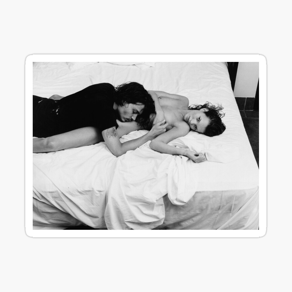 Most Romantic Couple In Bed - Aesthetic Classic Portrait Lover Poster