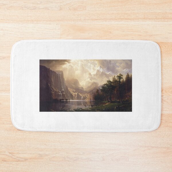 Item preview, Albert Bierstadt Sunlight landscape mount triangle designed and sold by JapanHeavenArt.