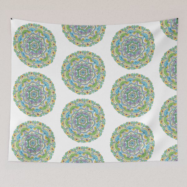 Item preview, Mandala Hand Drawn Mindful Coloring designed and sold by nimbledoodle.