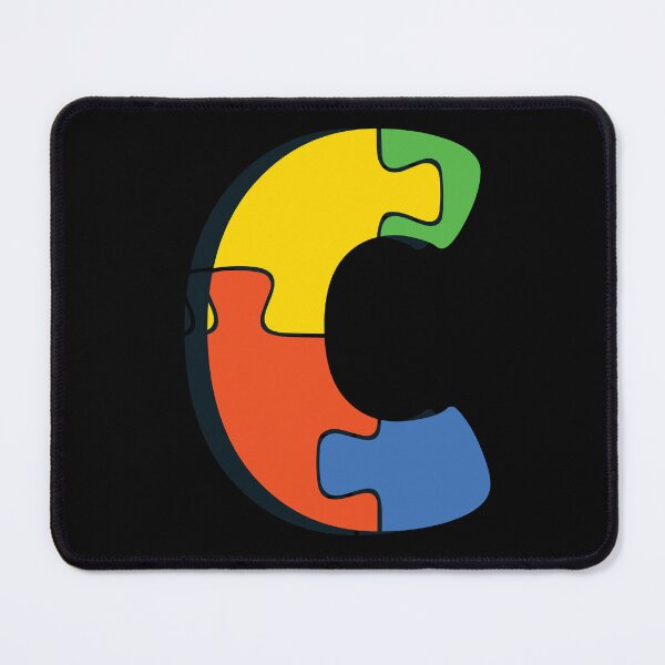 Item preview, Ornamental Letter C, Autism Awareness, Initial Monogram Ornament, Cute Autism designed and sold by PROMEN Creativity.
