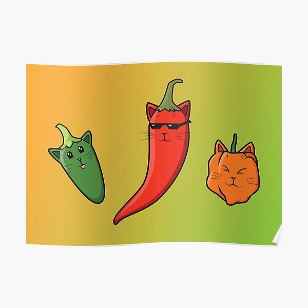 Pepper Cats Poster