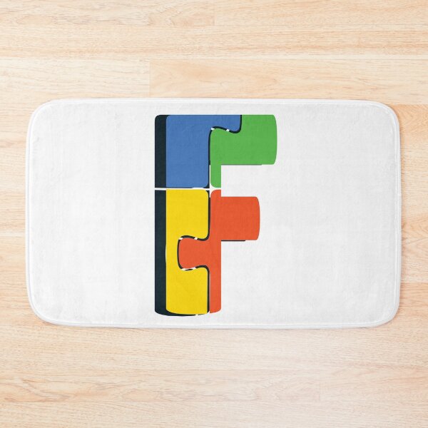 Item preview, Ornamental Letter F, Autism Awareness, Initial Monogram Ornament, Cute Autism  designed and sold by PROMEN Creativity.