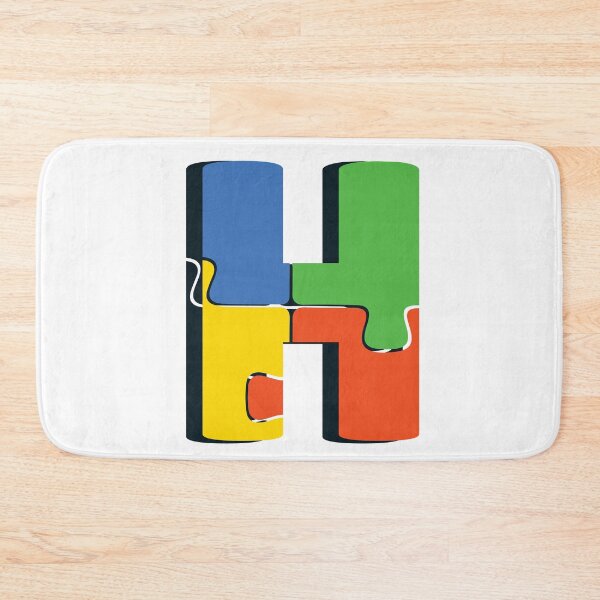 Item preview, Ornamental Letter H, Autism Awareness, Initial Monogram Ornament, Cute Autism  designed and sold by PROMEN Creativity.