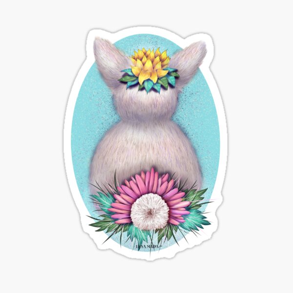 Spring Bunny Flowering Sticker