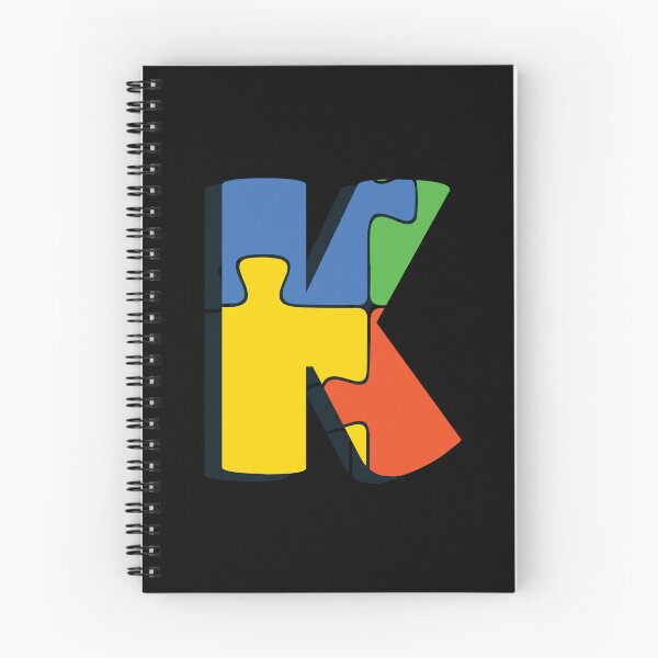 Item preview, Ornamental Letter K, Autism Awareness, Initial Monogram Ornament, Cute Autism  designed and sold by PROMEN Creativity.