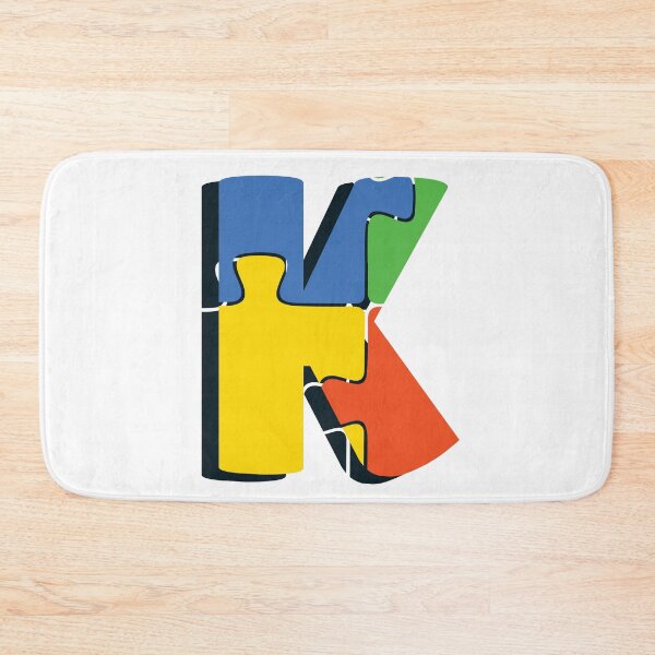 Item preview, Ornamental Letter K, Autism Awareness, Initial Monogram Ornament, Cute Autism  designed and sold by PROMEN Creativity.