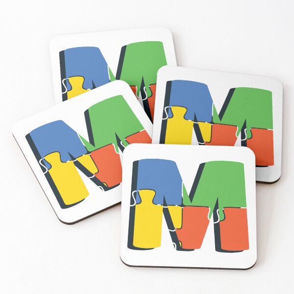 Item preview, Ornamental Letter M, Autism Awareness, Initial Monogram Ornament, Cute Autism  designed and sold by PROMEN Creativity.