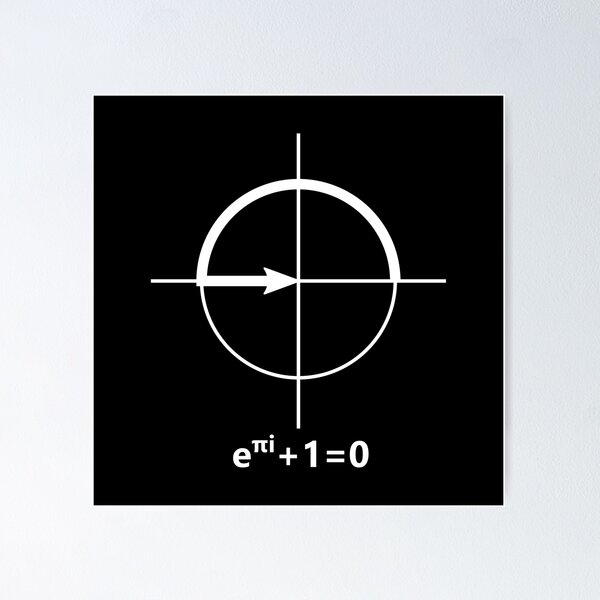 Item preview, Euler's identity (black) designed and sold by renskav.