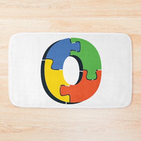 Item preview, Ornamental Letter O, Autism Awareness, Initial Monogram Ornament, Cute Autism  designed and sold by PROMEN Creativity.