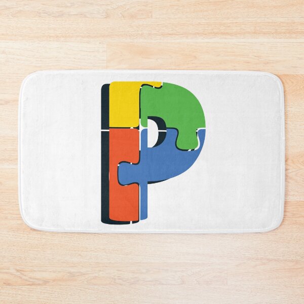 Item preview, Ornamental Letter P, Autism Awareness, Initial Monogram Ornament, Cute Autism  designed and sold by PROMEN Creativity.