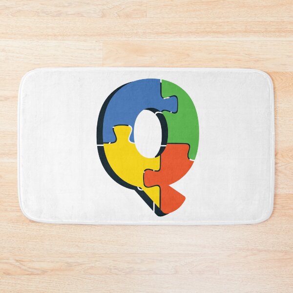 Item preview, Ornamental Letter Q, Autism Awareness, Initial Monogram Ornament, Cute Autism  designed and sold by PROMEN Creativity.