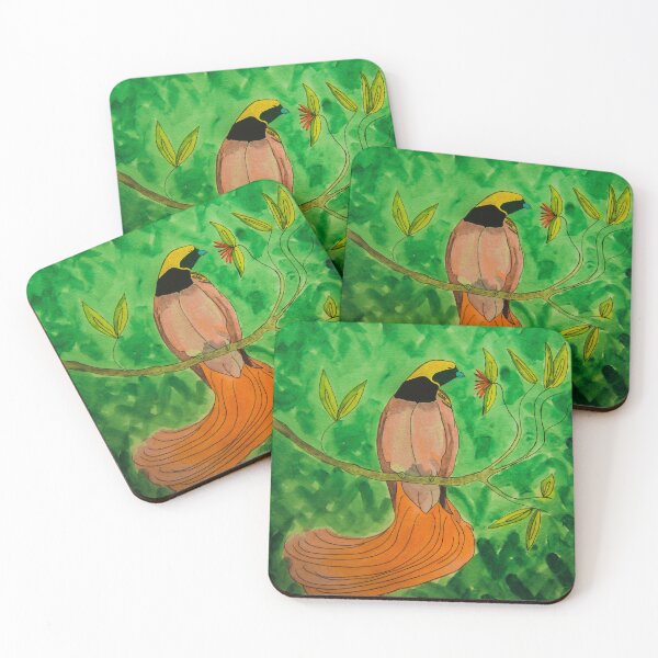 Item preview, Bird of Paradise Watercolor in Emerald designed and sold by TurnipWilson.