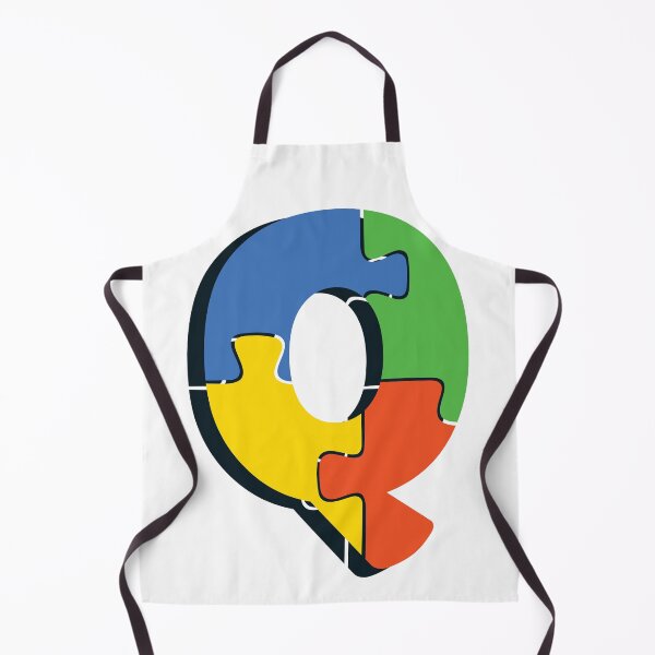 Item preview, Ornamental Letter Q, Autism Awareness, Initial Monogram Ornament, Cute Autism  designed and sold by PROMEN Creativity.