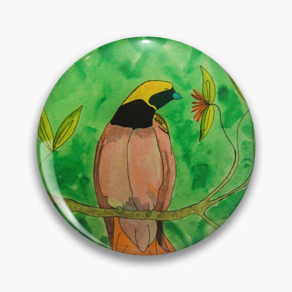 Item preview, Bird of Paradise Watercolor in Emerald designed and sold by TurnipWilson.
