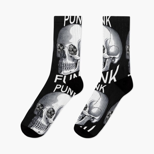 Item preview, Skull Lake White Punk Funk Black designed and sold by Haunted Crafts.