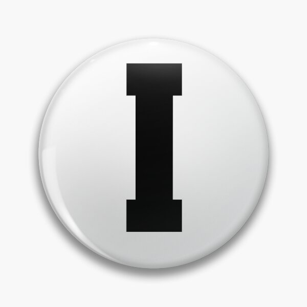 Item preview, Alphabet, Black I, Sports letter I designed and sold by TheCultStuff.