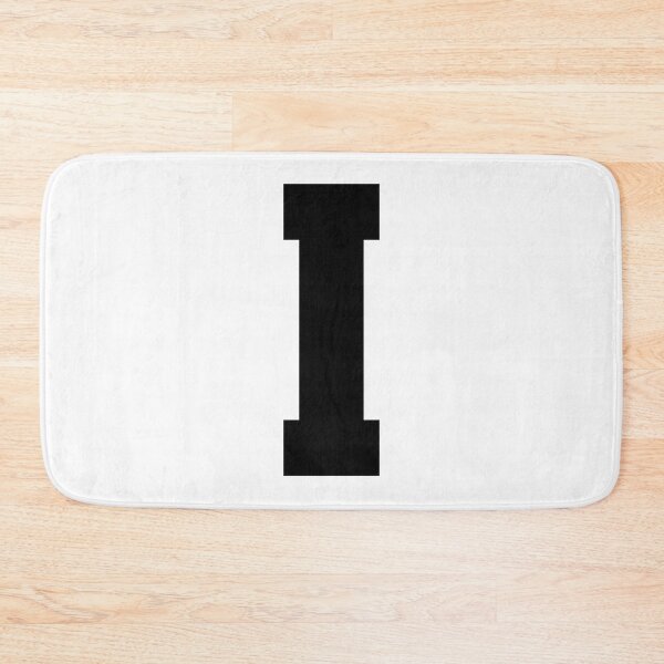 Item preview, Alphabet, Black I, Sports letter I designed and sold by TheCultStuff.