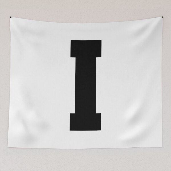 Item preview, Alphabet, Black I, Sports letter I designed and sold by TheCultStuff.