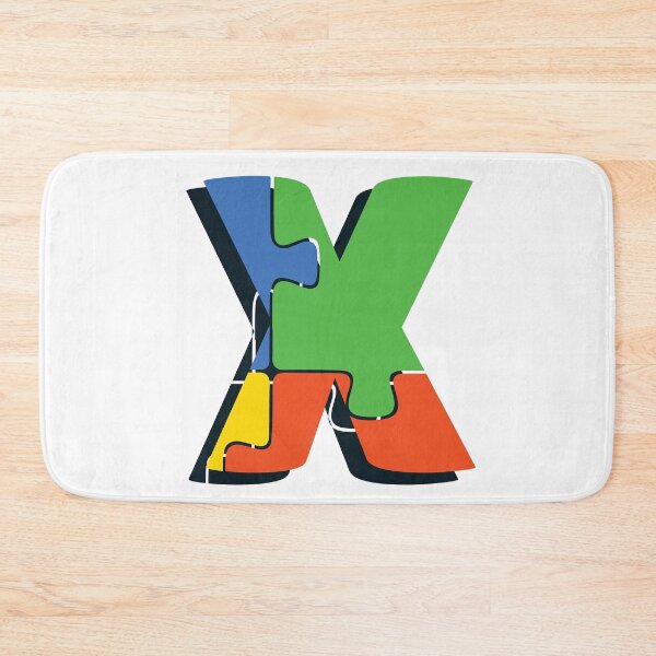 Item preview, Ornamental Letter X, Autism Awareness, Initial Monogram Ornament, Cute Autism  designed and sold by PROMEN Creativity.