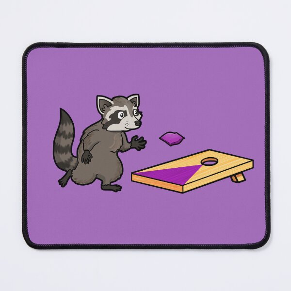 Item preview, Texas Critters Trash Tourney - Raccoon Playing Purple Cornhole Beanbag Toss designed and sold by Zphal.
