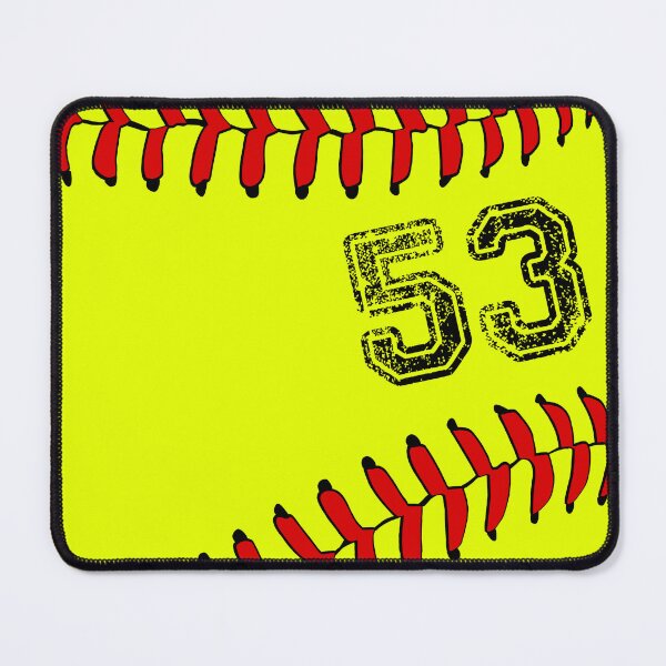 Item preview, Softball ball number 53, fifty three designed and sold by TheCultStuff.