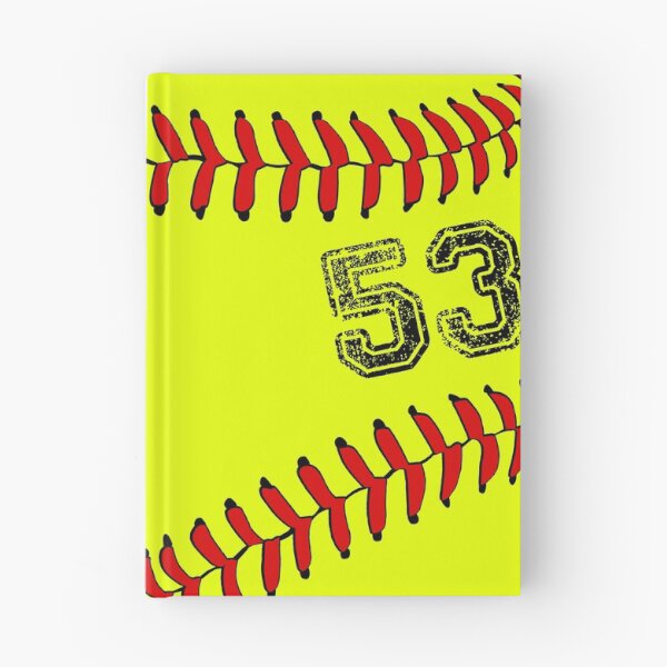 Item preview, Softball ball number 53, fifty three designed and sold by TheCultStuff.