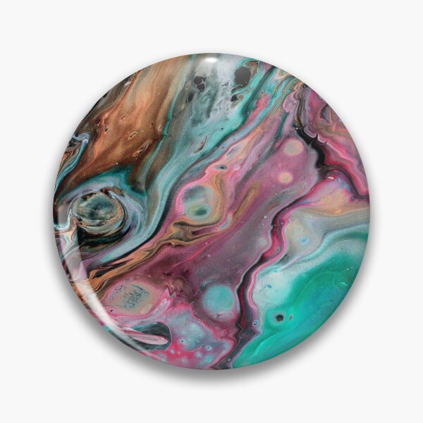 Item preview, Pink Marble Swirl Abstract Green Black designed and sold by starsdesigns.