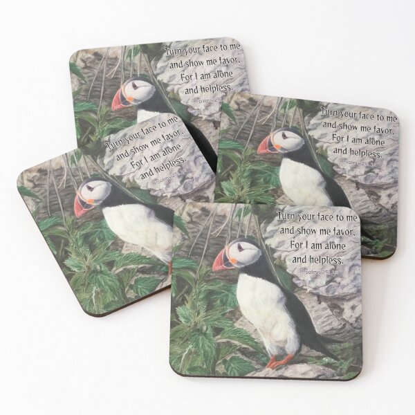 Item preview, Puffin | Psalm 25:16 designed and sold by NathBros.
