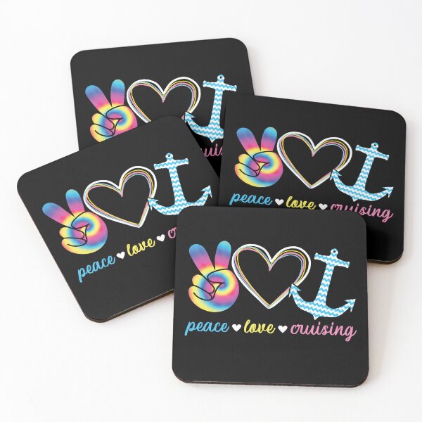 Item preview, Peace Love And Cruising Tie Dye designed and sold by AdventureTee.