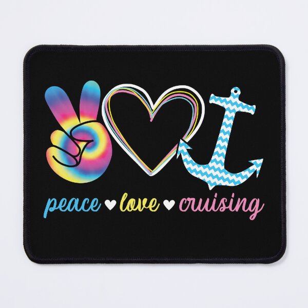 Item preview, Peace Love And Cruising Tie Dye designed and sold by AdventureTee.