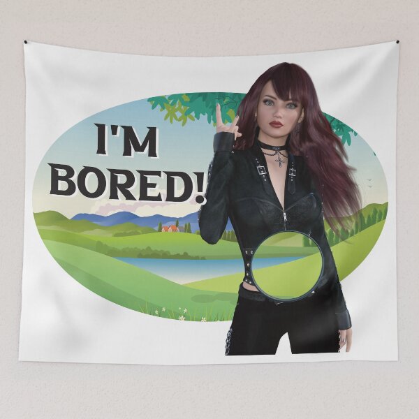 Item preview, I'm Bored - Literally designed and sold by GnuArt.