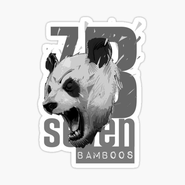 Angry Panda Sticker