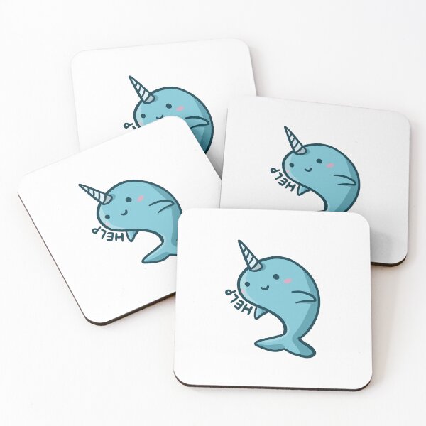 Item preview, Narwhal Help designed and sold by Help Illustrations.