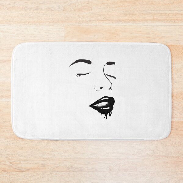 Item preview, face black lips designed and sold by GorLorLar.