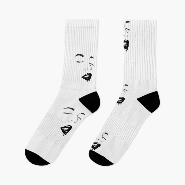 Item preview, face black lips designed and sold by GorLorLar.