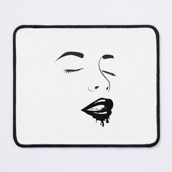 Item preview, face black lips designed and sold by GorLorLar.