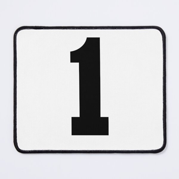 Item preview, Number 1, Black one, Sports number 1 designed and sold by TheCultStuff.