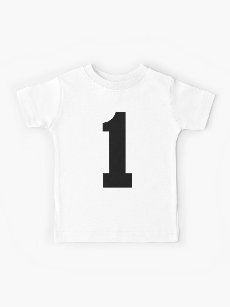 Number 1, Black one, Sports number 1 Sticker for Sale by TheCultStuff