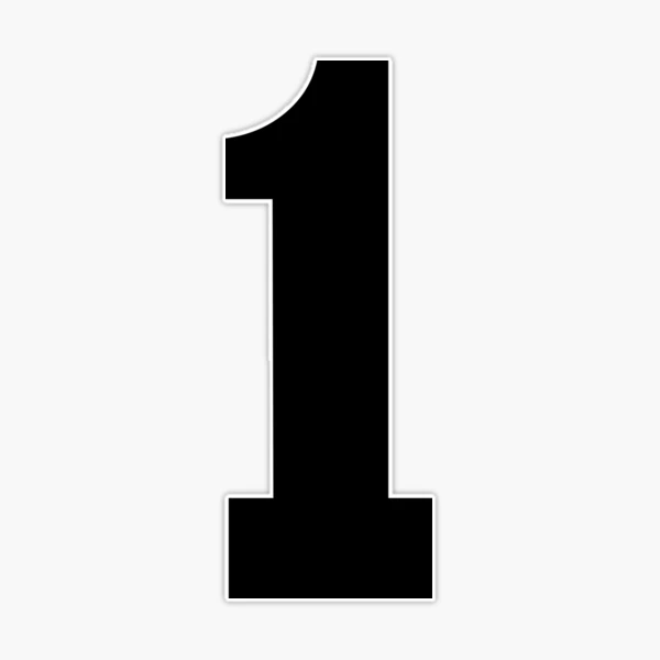 Number One (black) Clip Art at  - vector clip art online, royalty  free & public domain