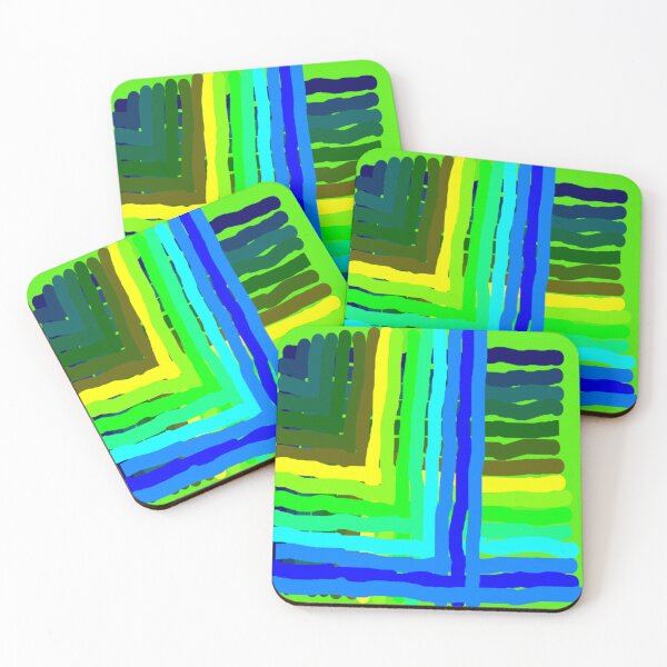 Item preview, Royal Blue and Lime Green etc. Abstract Wonky designed and sold by DianeBP.