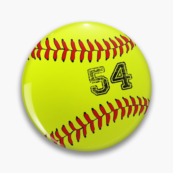 Artikelvorschau, Softballball Nummer 54, vierundfünfzig entworfen und verkauft von TheCultStuff.