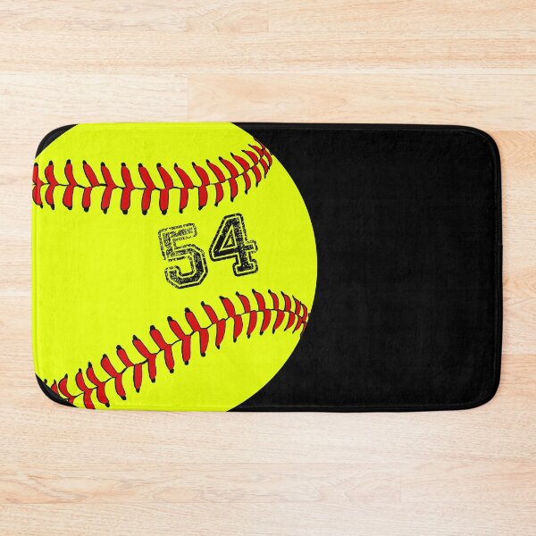Item preview, Softball ball number 54, fifty four designed and sold by TheCultStuff.
