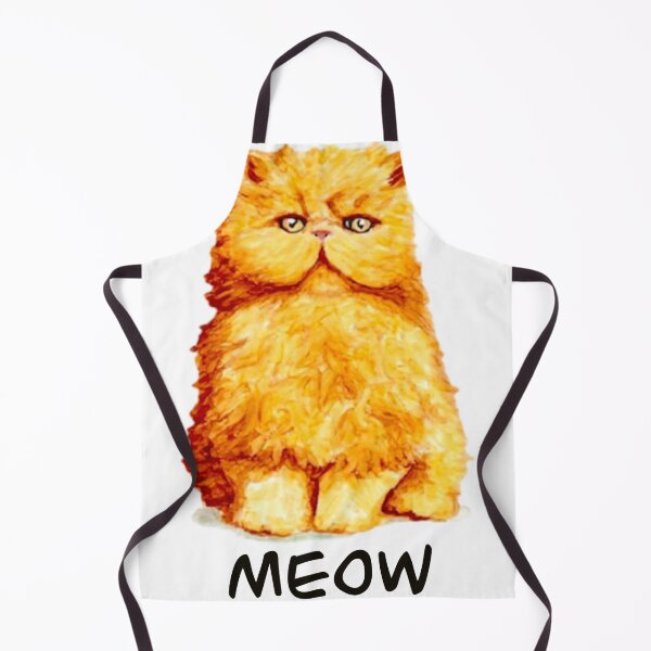 Item preview, Ilustración de gatito persa naranja maullido designed and sold by Allison Tarell.