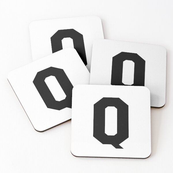 Item preview, Alphabet, Black Q, Sports letter Q designed and sold by TheCultStuff.