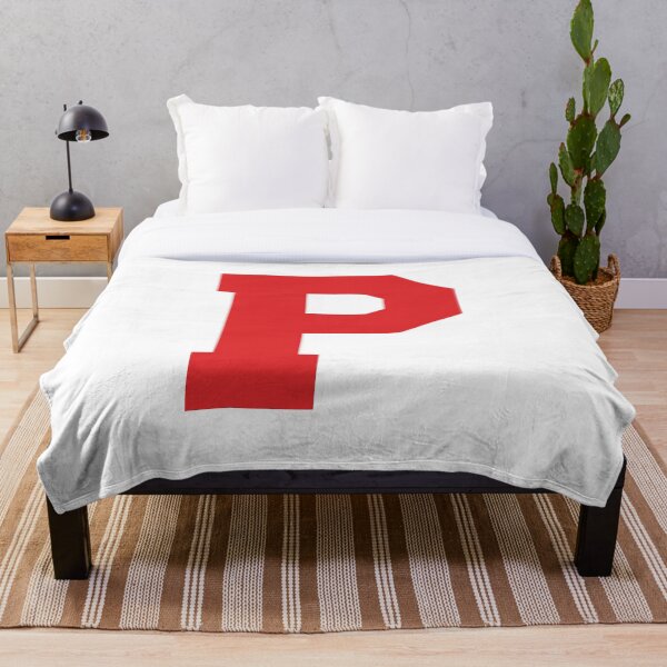 Aperçu de l'œuvre Alphabet, P rouge, Lettre sportive P créée et vendue par TheCultStuff.