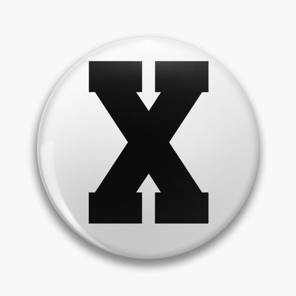 Item preview, Alphabet, Black X, Sports letter X designed and sold by TheCultStuff.