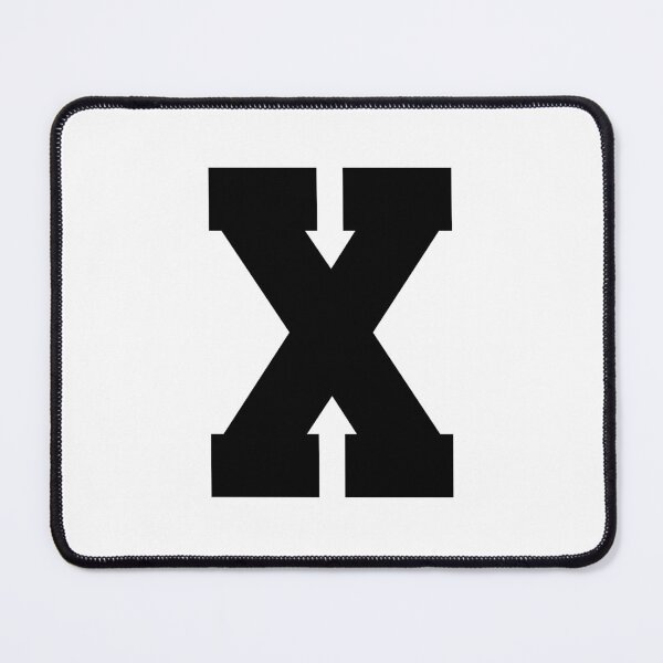 Item preview, Alphabet, Black X, Sports letter X designed and sold by TheCultStuff.