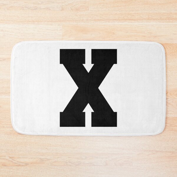 Item preview, Alphabet, Black X, Sports letter X designed and sold by TheCultStuff.